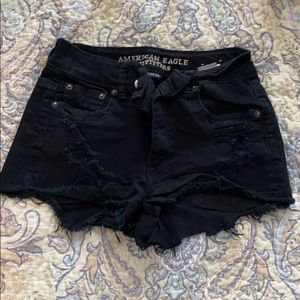 Black American Eagle Shorts